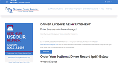 Desktop Screenshot of nationaldriverregister.com