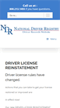 Mobile Screenshot of nationaldriverregister.com